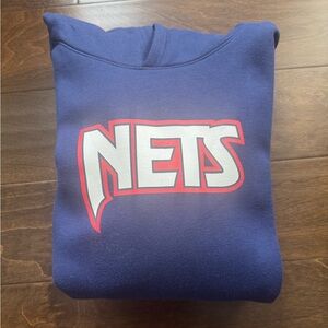 Big Boys Nike NBA NETS Navy hoodie, Size L